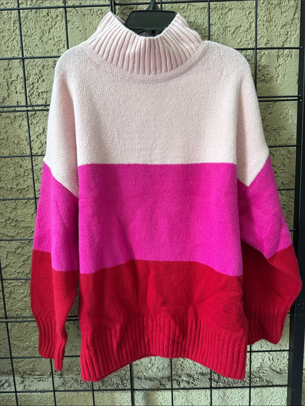 New Gap Colorblock KnitSoft Sweater Cotton Blend